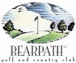 A logo of Bearpath Golf and Country Club, showing a stylized golf flag and trees.