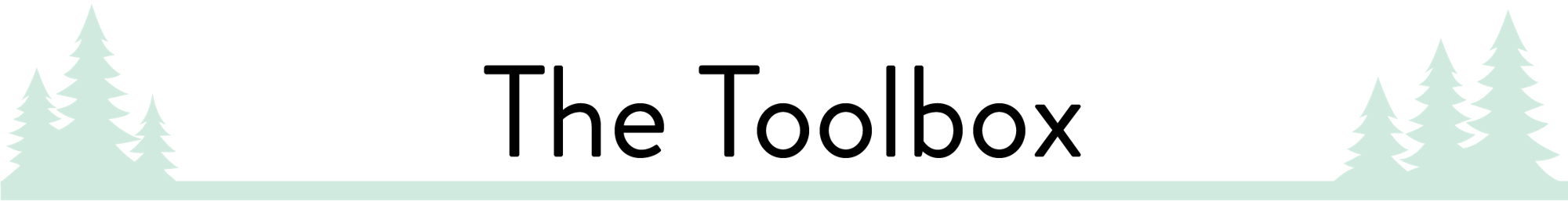 Silhouette of pine trees against a two-toned background.