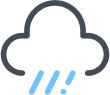 Rain cloud emoji.