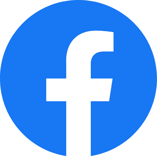 Logo of Facebook, a social media platform, with a white "f" on a blue background.
