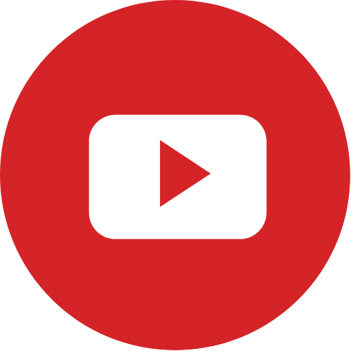 The YouTube logo on a red background.