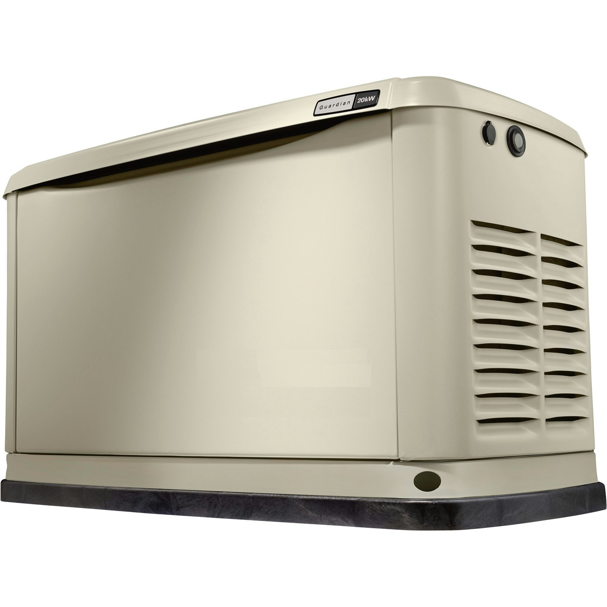 Square metal closed box with louvers one the right side