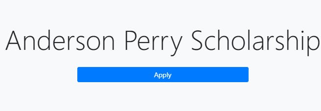Text "Anderson Perry Scholarship" with an "Apply" button below.