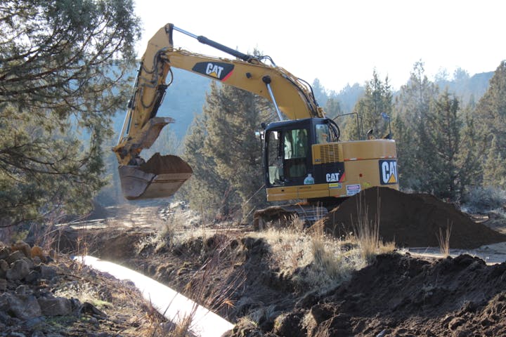 Picture of a backhoe or excavator