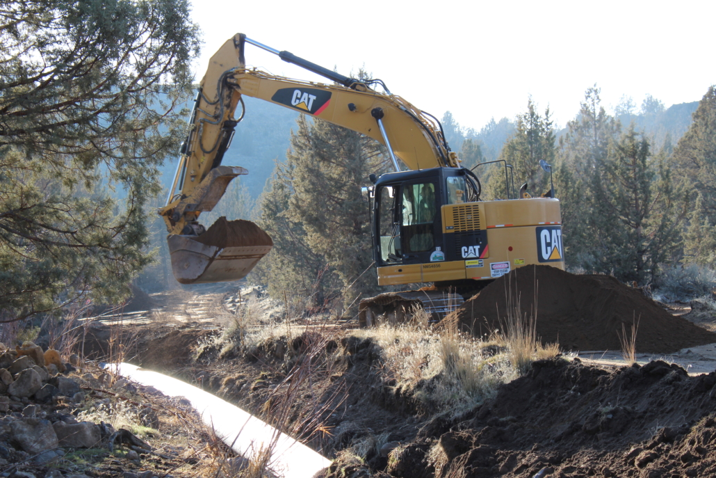Picture of a backhoe or excavator