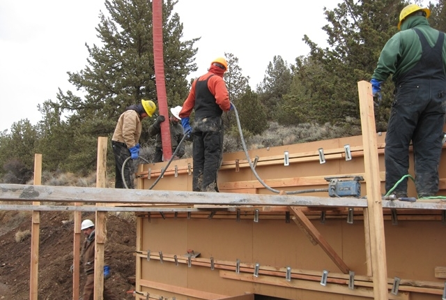 Photo of HAYSTACK RESERVOIR RAMP FLUME construction 34
