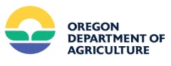Logo of the Oregon Department of Agriculture with a circular design and text.