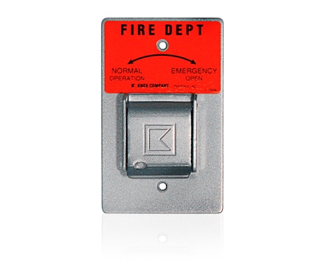 Fire department knox key access wall plate cover