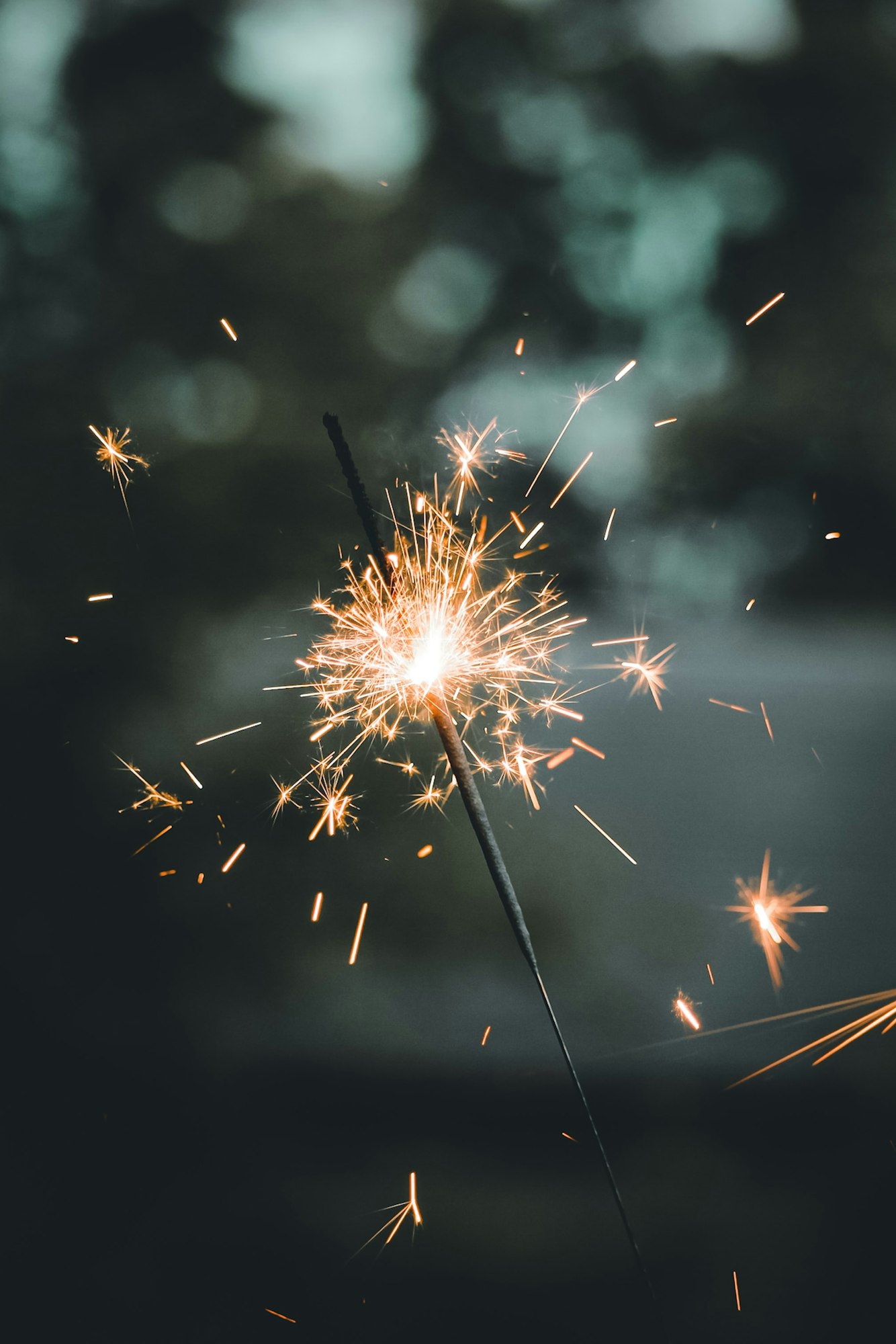 Close up of a safe and sane fireworks the sparkler.