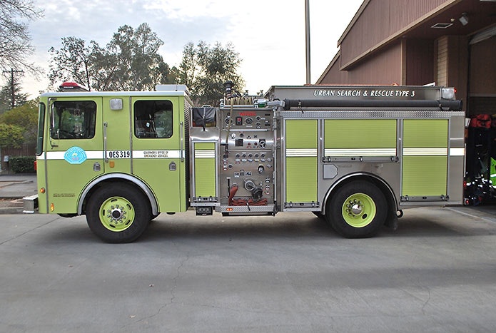 May contain: truck, vehicle, transportation, and fire truck