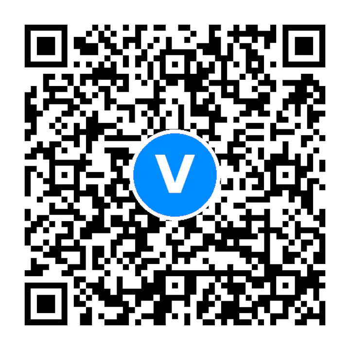 The image contains a QR code, likely linked to a digital service or payment system.