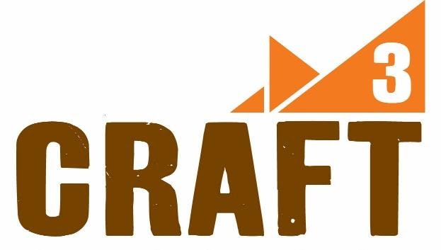 The image features the word "CRAFT" with the number "3" and triangular shapes in orange, suggesting a focus on creative or artisanal work.