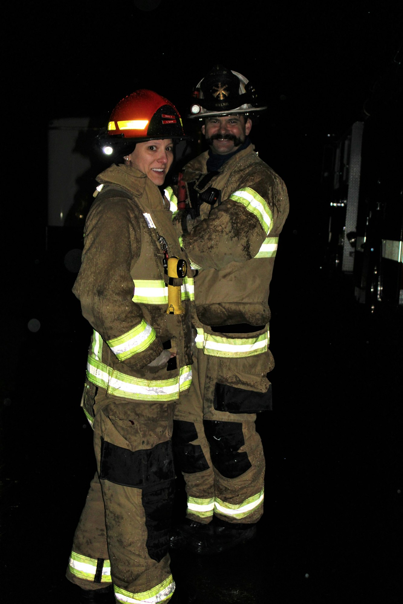 May contain: fireman, person, human, helmet, clothing, and apparel