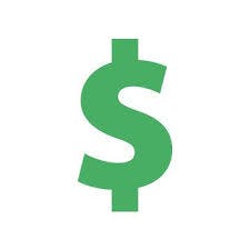 A green dollar sign symbol ($) on a white background.