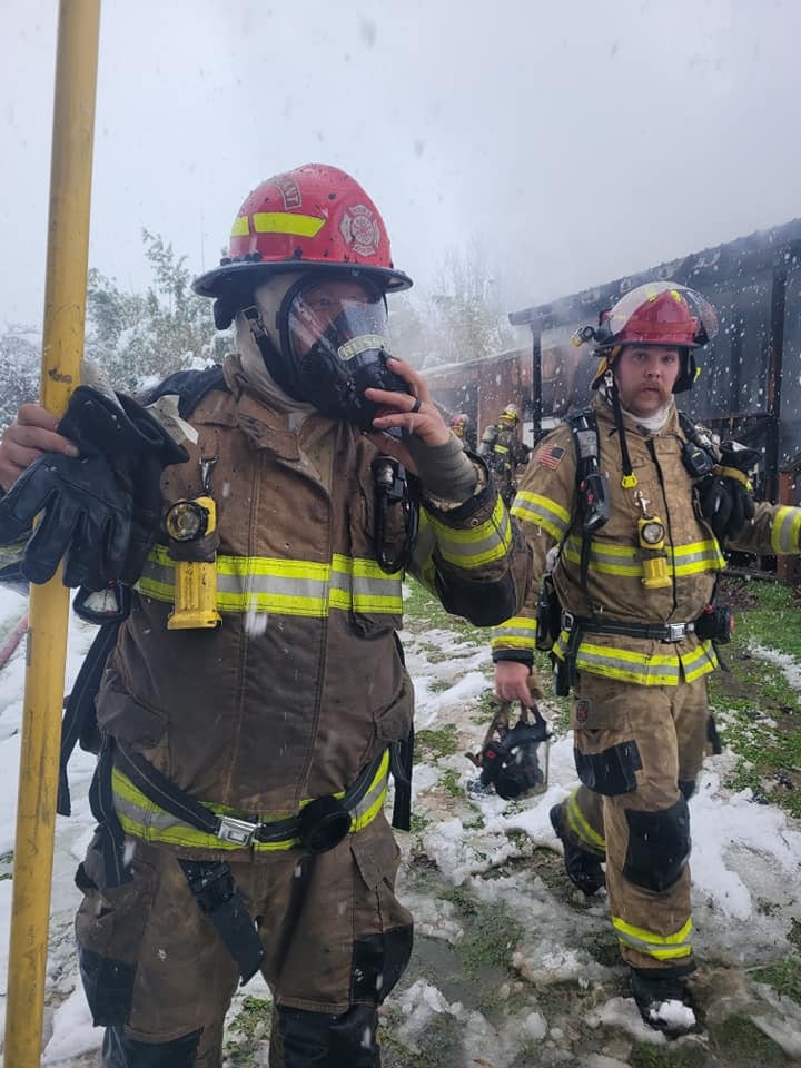 May contain: fireman, person, adult, male, and man