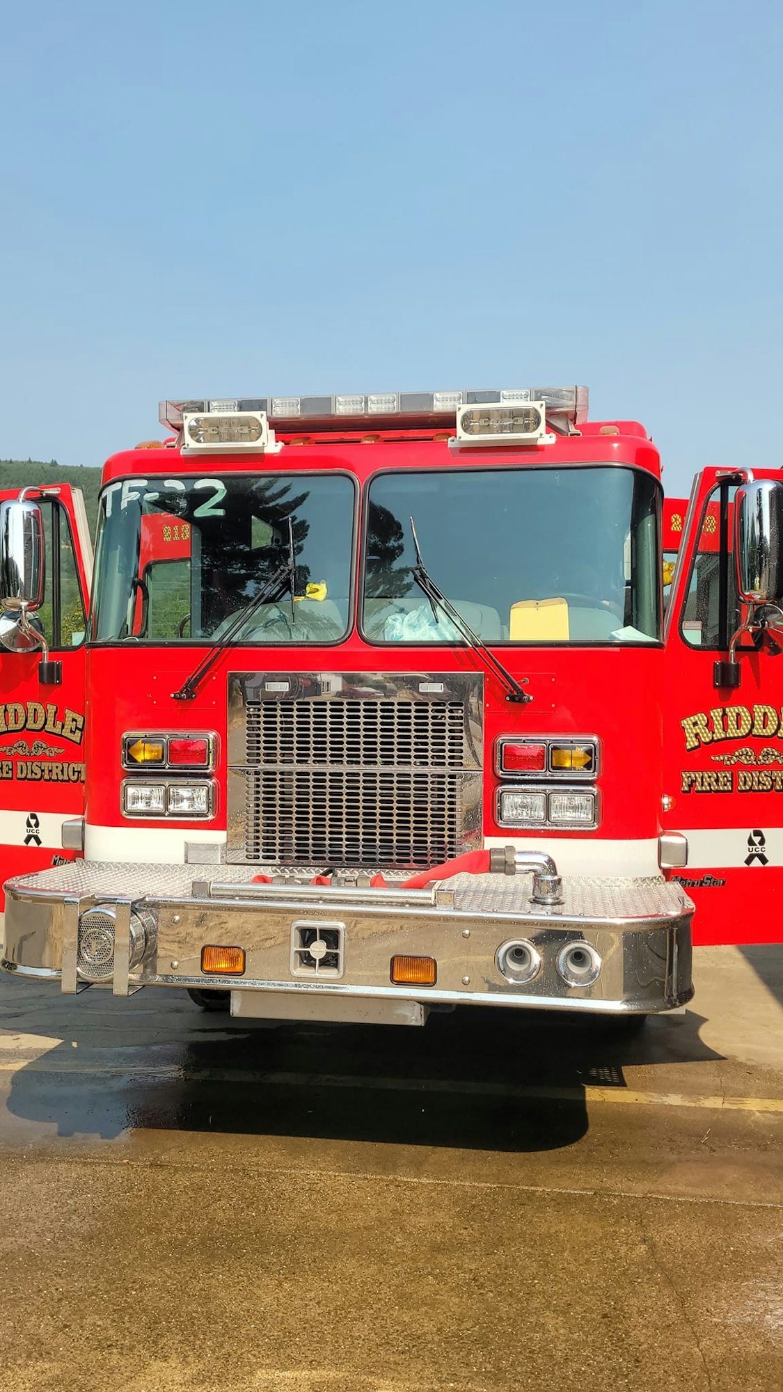 May contain: bumper, transportation, vehicle, fire truck, and truck