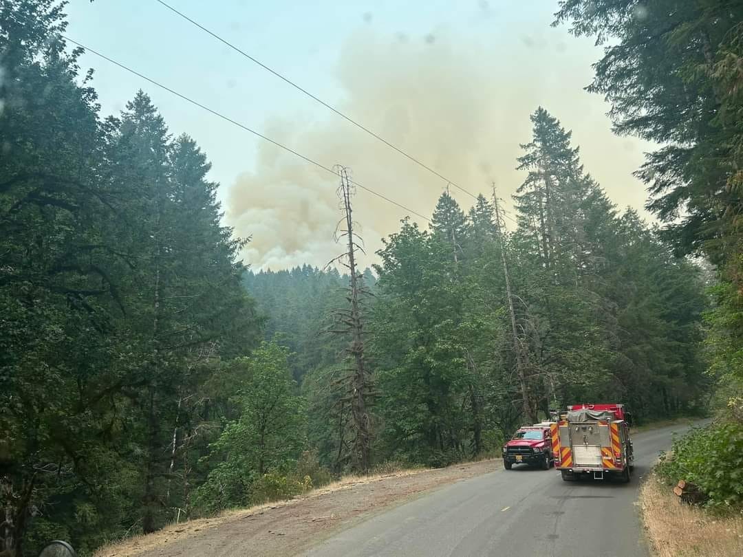 May contain: transportation, truck, vehicle, and fire