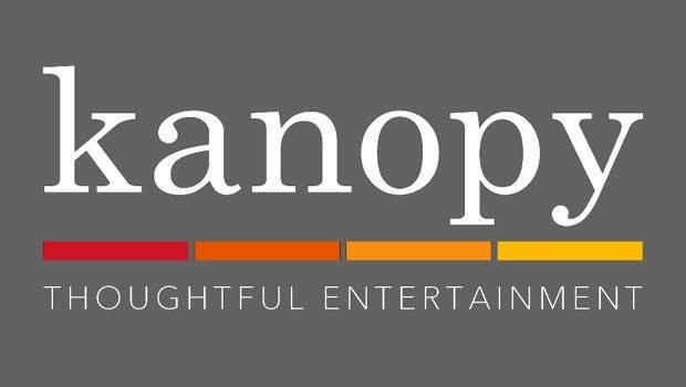 Kanopy app logo. contains text: Thoughtful entertainment