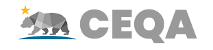 The image features a graphic with a bear icon and the text "CEQA," likely related to California's environmental regulations.