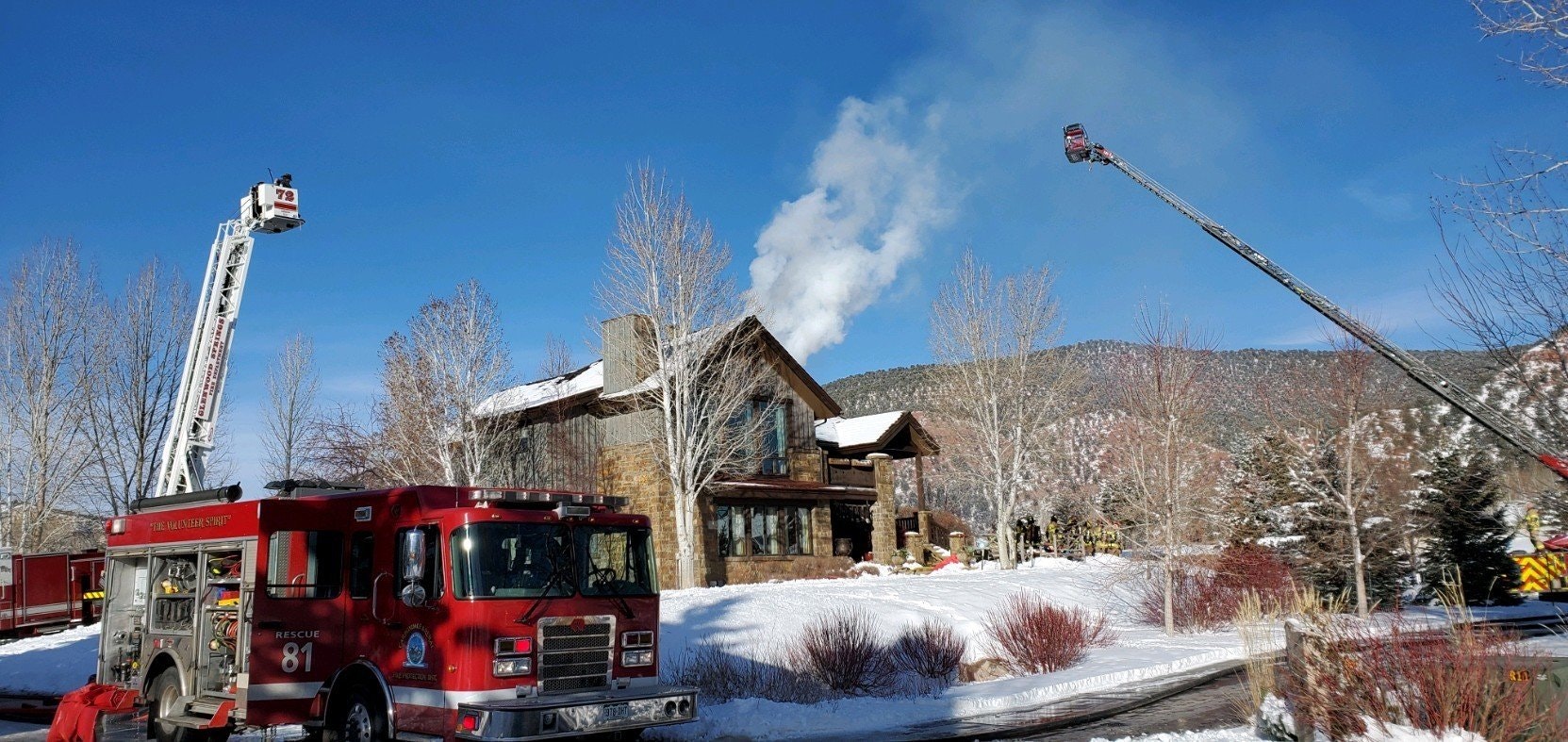 May contain: fire truck, transportation, truck, and vehicle