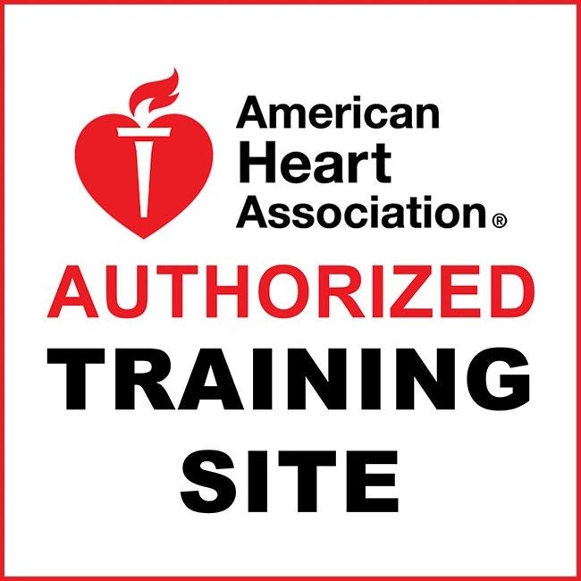 Logo indicating an American Heart Association Authorized Training Site.
