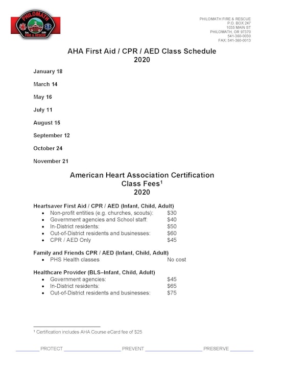 Meetings Philomath Fire Rescue