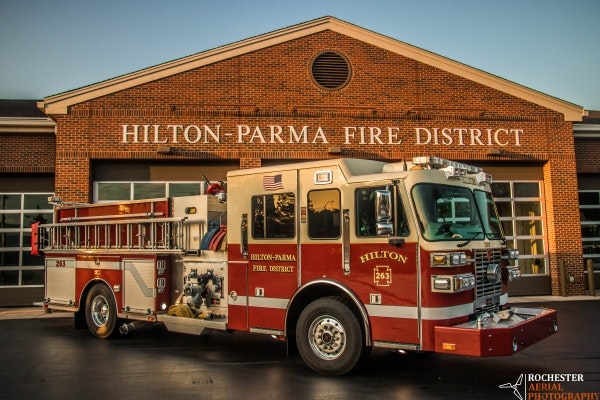 May contain: transportation, vehicle, truck, fire truck, fire station, machine, and wheel
