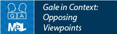 The image features "Gale in Context: Opposing Viewpoints," a resource for exploring differing perspectives on various topics.