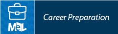 The image features a blue background with the text "Career Preparation" and an icon of a briefcase.