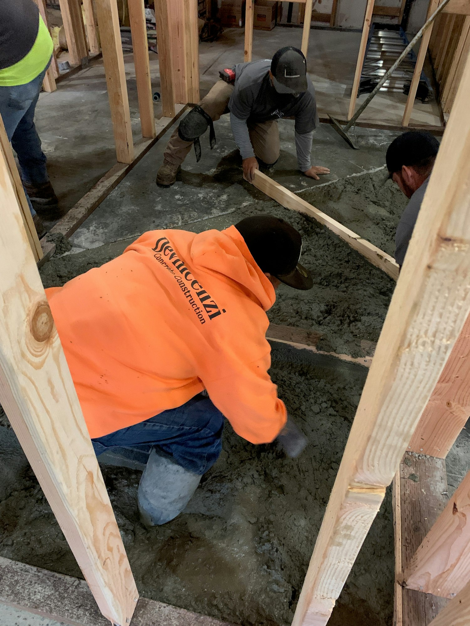 May contain: wood, plywood, person, human, carpenter, construction, clothing, and apparel
