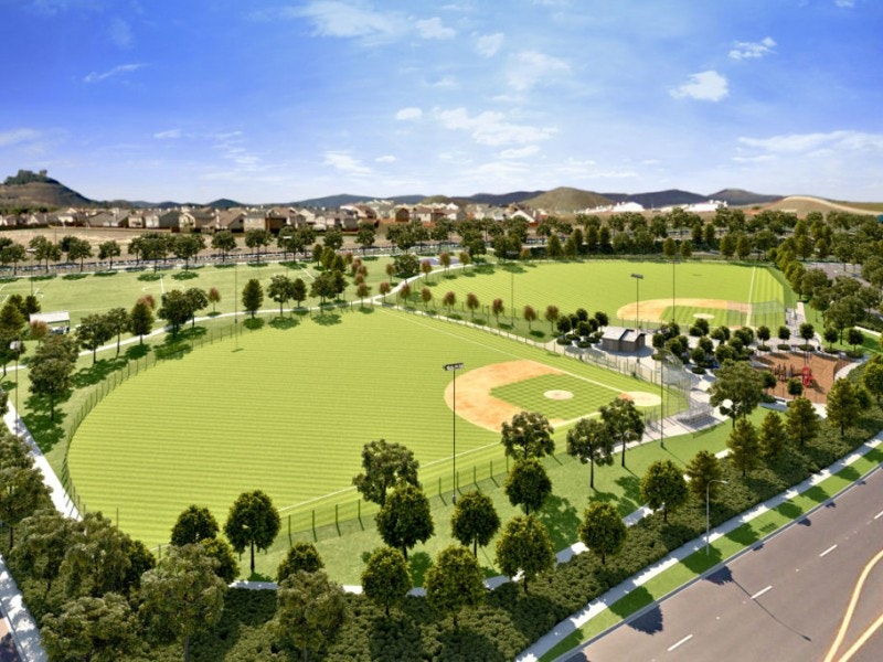 May contain: building, sport, sports, team, team sport, and field