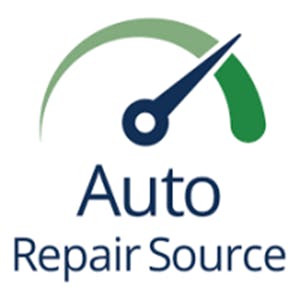Logo with a speedometer graphic and text "Auto Repair Source" below it.