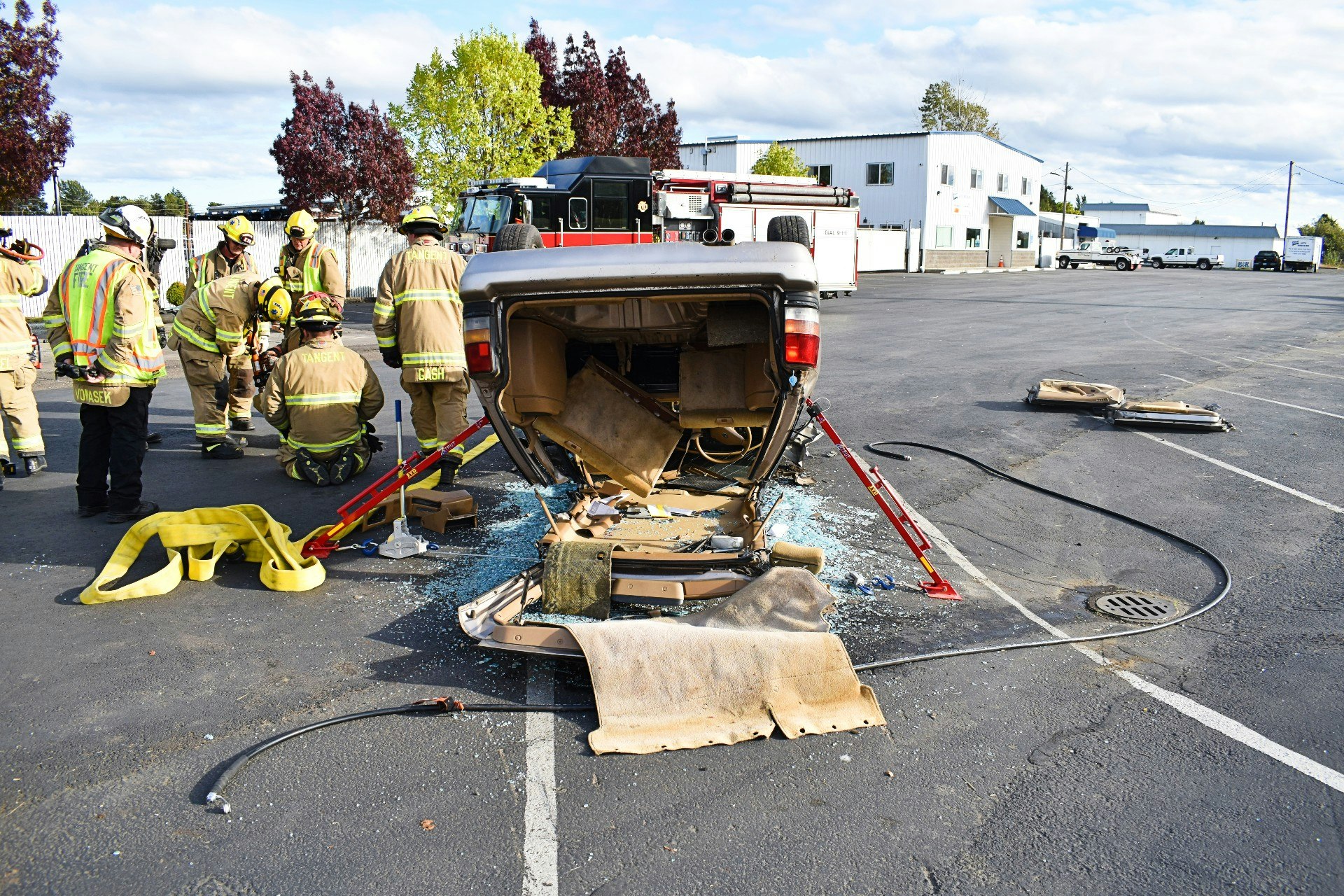 May contain: person, human, and fireman