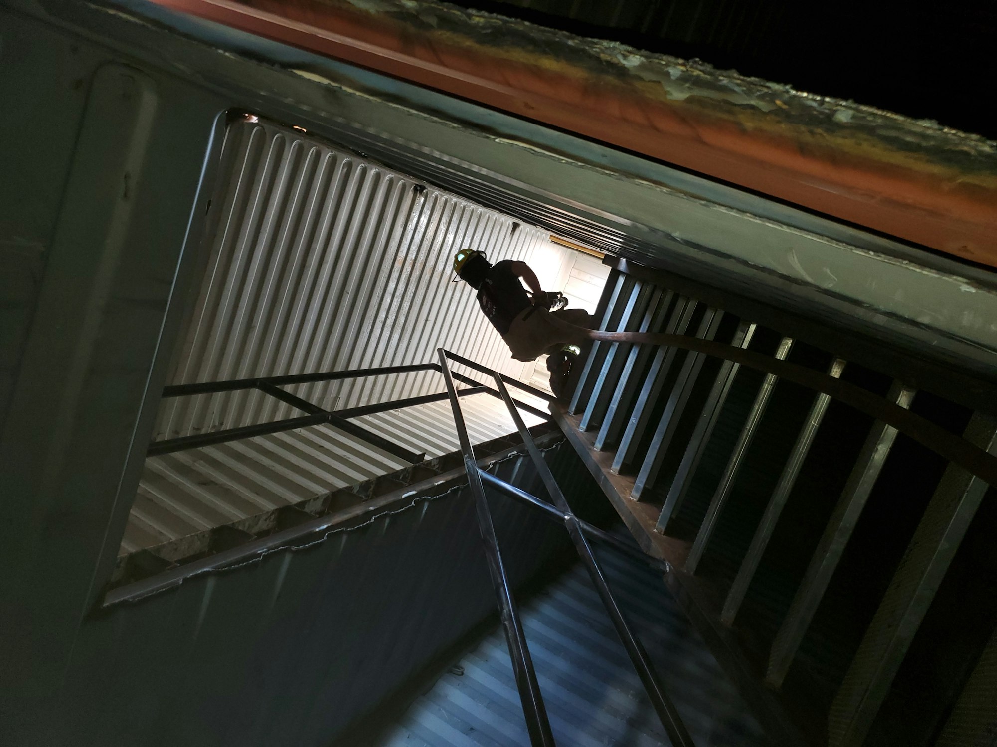 May contain: handrail, banister, and staircase