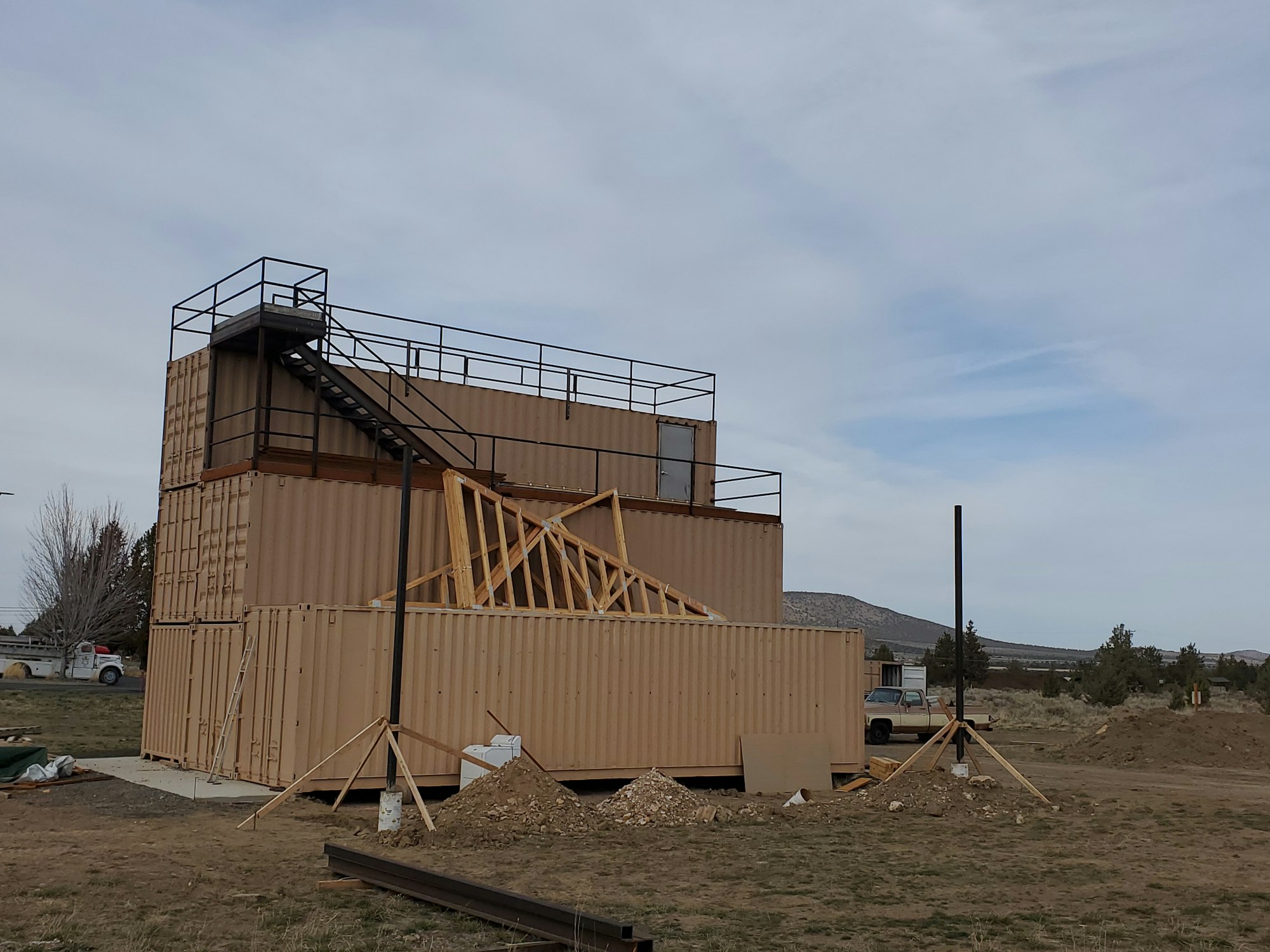 May contain: building and wood