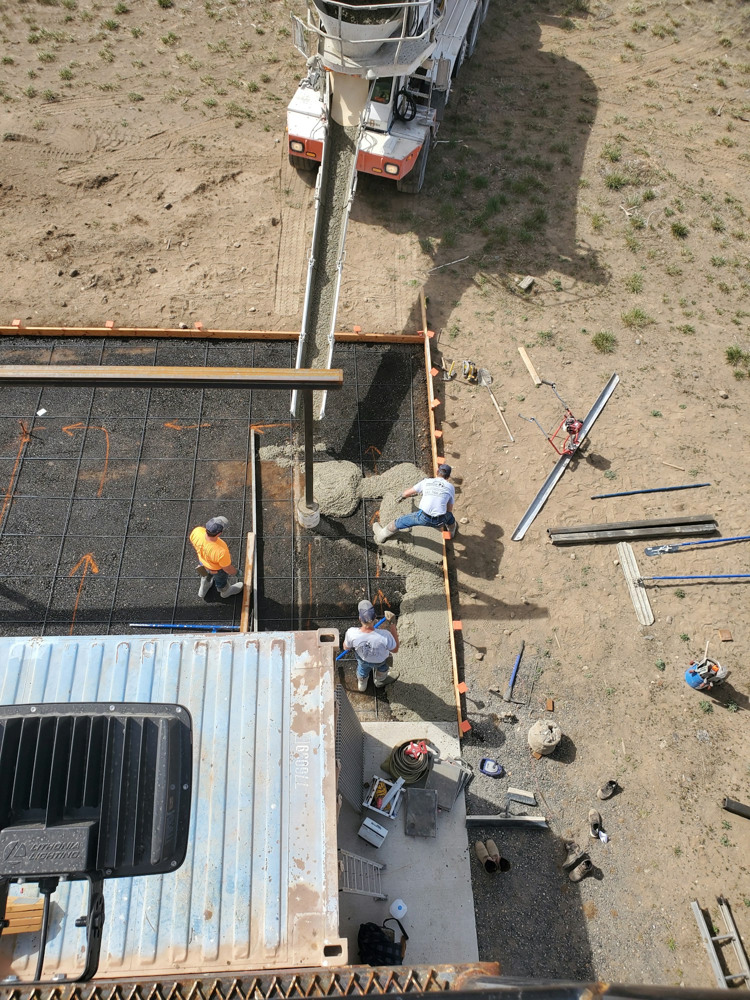 May contain: person, human, construction, and soil