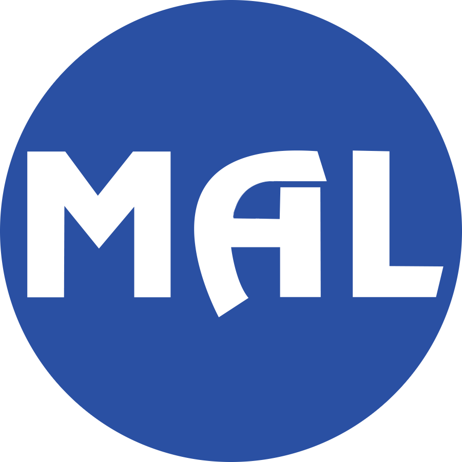 The image features a blue circular logo with the letters "MAL" in white.
