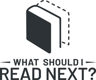 A stylized icon of a book with an arrow circling it and the text "What should I read next?"
