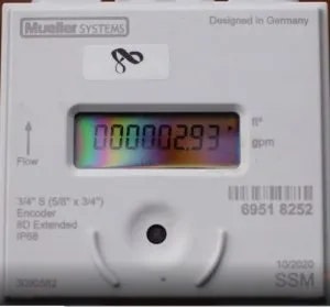 A digital gas meter displaying a reading of 2937 ppm.