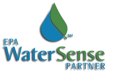 Logo of EPA WaterSense Partner with stylized water droplet.