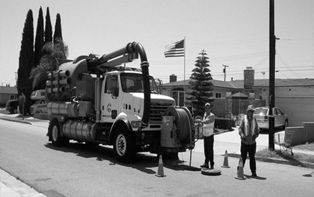 sewer maintenance truck