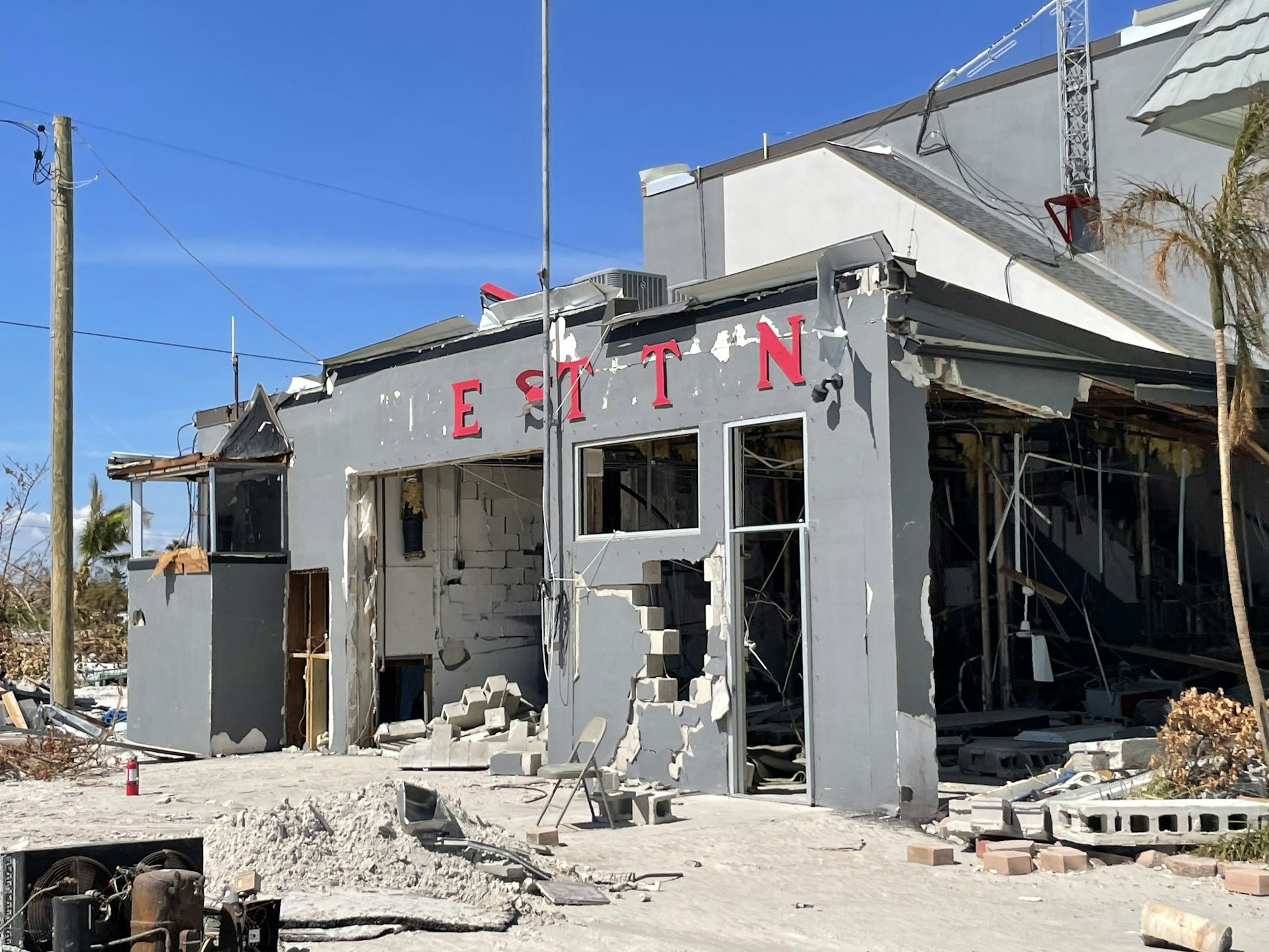 Damaged Fire Station