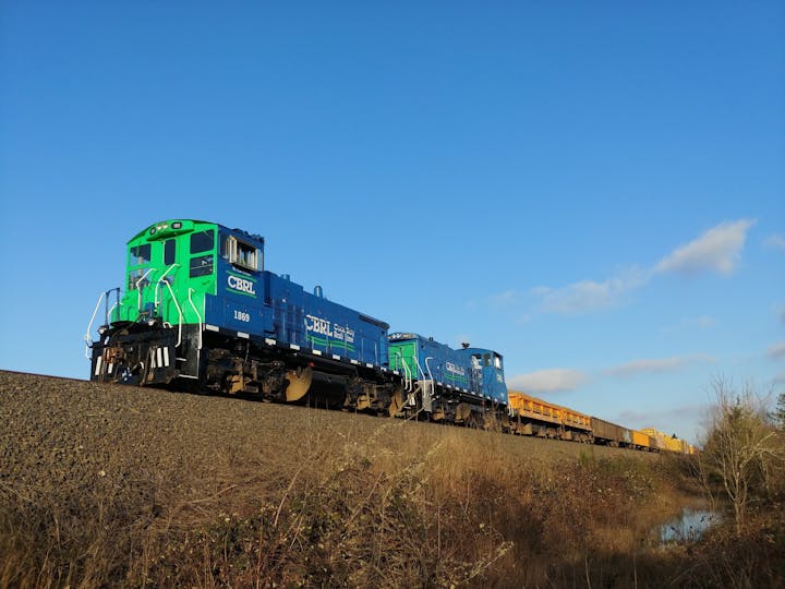 May contain: railway, train, transportation, vehicle, and locomotive