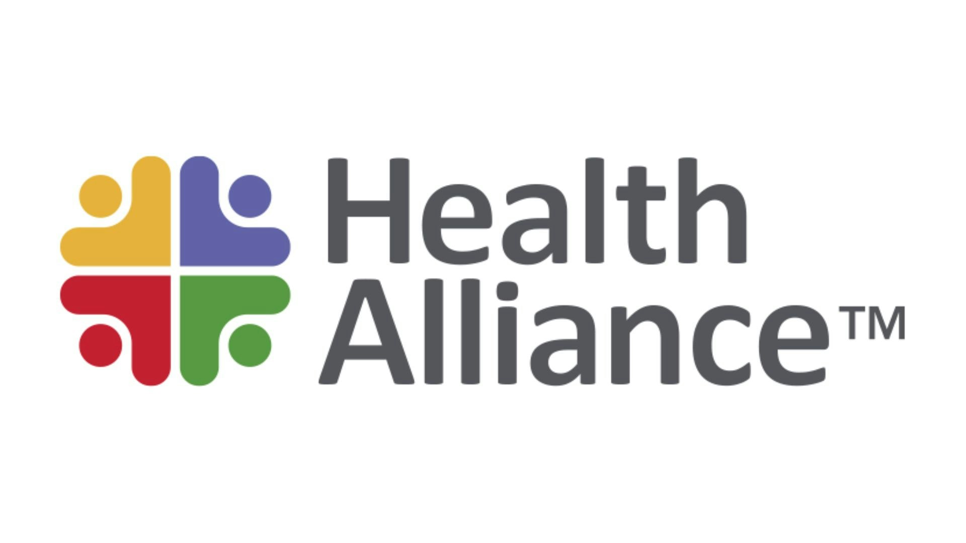 Colorful abstract symbol with "Health Alliance™" text.