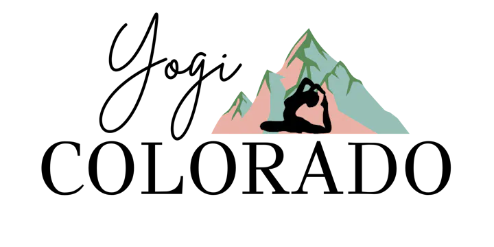The image features a stylized mountain graphic with a silhouette of a person in a yoga pose, emphasizing wellness or outdoor activity.