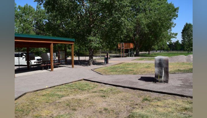 lanes and covered shooting area at the archery range