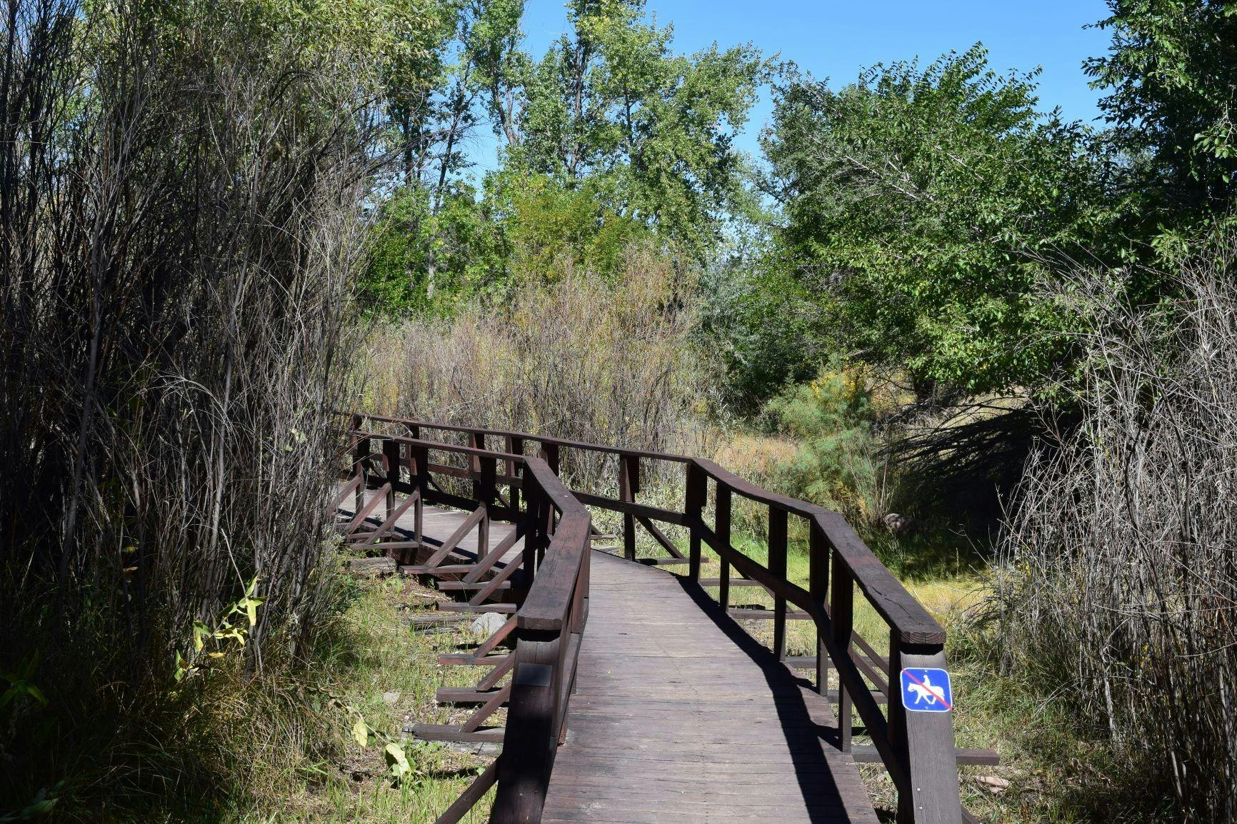 boardwalk on the Arkansas Riverwalk