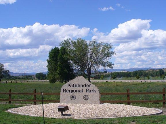 sign at the entrance to Pathfinder Park