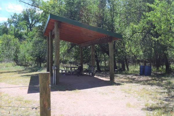 Picnic pavilion in John Griffin Regional Park