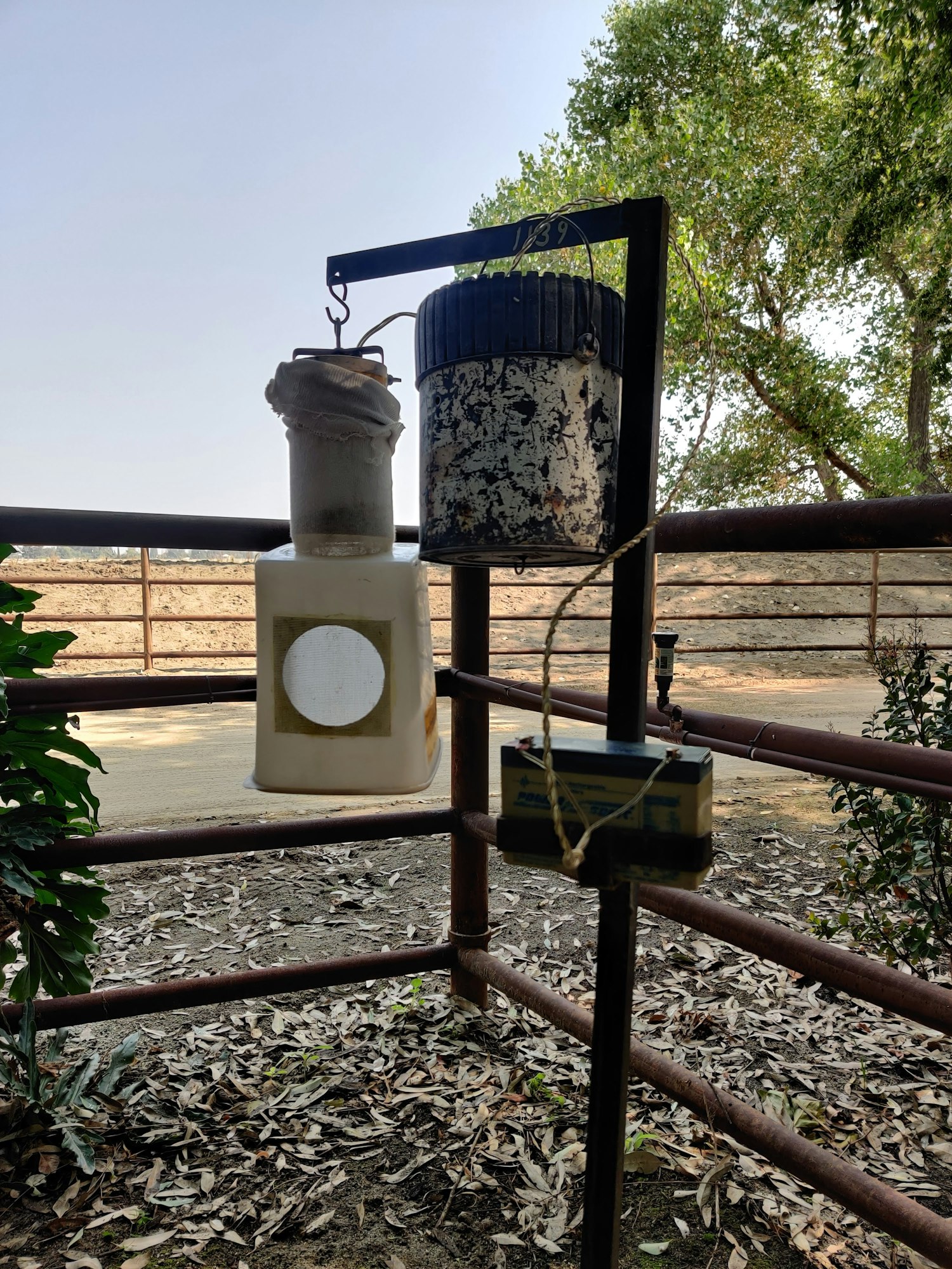 A carbon dioxide trap used in mosquito trapping.